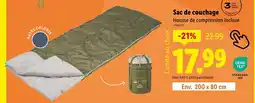 Lidl Crivit Sac de couchage offre
