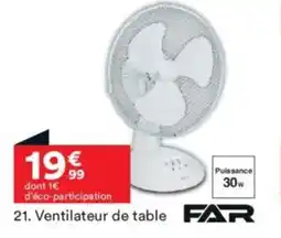 BUT FAR Ventilateur de table offre