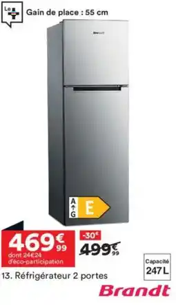 BUT BRANDT Réfrigérateur 2 portes offre