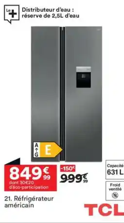 BUT TLC Réfrigérateur américain offre