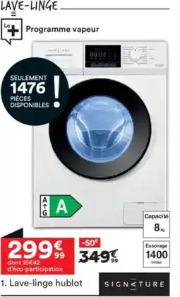 BUT SIGNATURE Lave-linge hublot offre