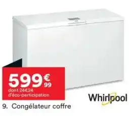 BUT WHIRPOOL Congélateur coffre offre