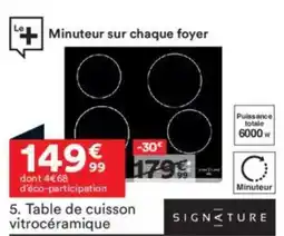 BUT SIGNATURE Table de cuisson vitrocéramique offre