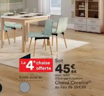 BUT Chaise Coraline offre