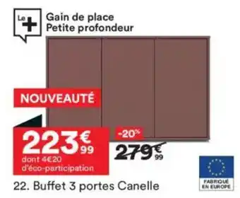 BUT Buffet 3 portes Canelle offre