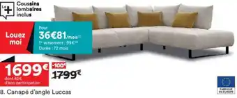 BUT Canapé d'angle Luccas offre