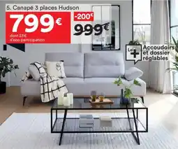 BUT Canapé 3 places Hudson offre