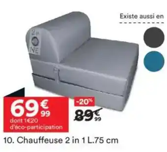 BUT Chauffeuse 2 in 1 L.75 cm offre
