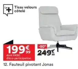 BUT Fauteuil pivotant Jonas offre