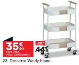 BUT Desserte Waldy blanc offre