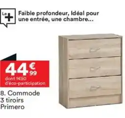 BUT Commode 3 tiroirs Primero offre