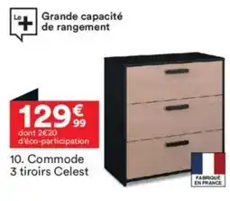 BUT Commode 3 tiroirs Celest offre