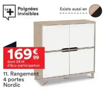 BUT Rangement 4 portes Nordic offre