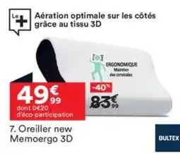 BUT Oreiller new Memoergo 3D offre