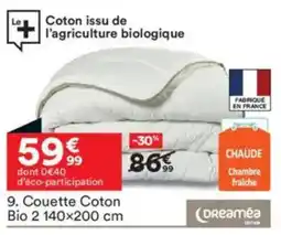 BUT Couette Coton bio 2 140 x 200 cm offre