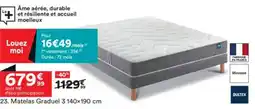 BUT Matelas Graduel 3 140x190 cm offre