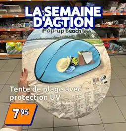 Action Tente de plage avec protection UV offre