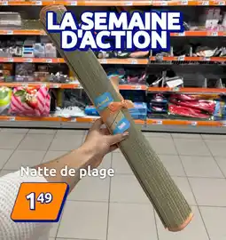 Action Natte de plage offre