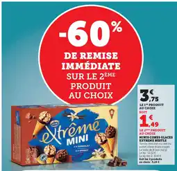 Hyper U NESTLE Minis cones glaces extreme offre