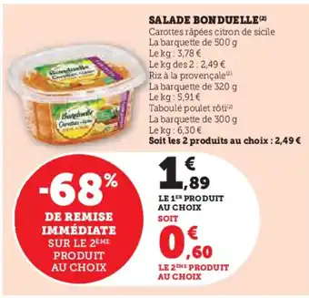 Hyper U BONDUELLE Salade offre