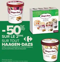 Carrefour Haagen dazs offre