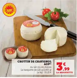Hyper U Crottin de chavignol aop offre