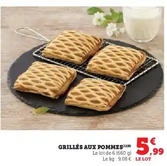 Hyper U Grillés aux pommes offre