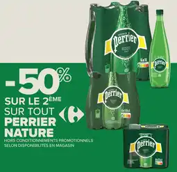 Carrefour Sur le 2ème sur tout perrier nature offre
