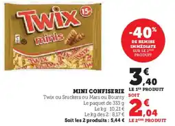 Hyper U TWIX Mini confiserie offre