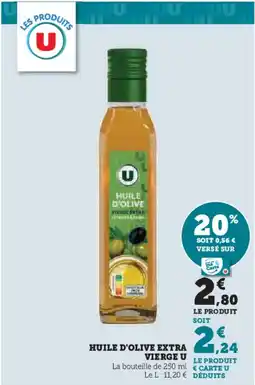 Hyper U U Huile d'olive extra vierge offre