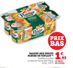 Hyper U PANIER DE YOPLAIT Yaourt aux fruits offre