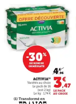 Hyper U ACTIVIA offre