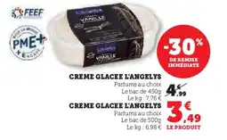 Hyper U L'ANGELYS Creme glacee offre