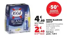 Hyper U 1664 Biere blanche offre