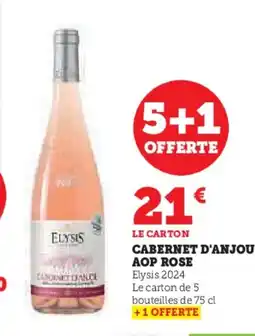 Hyper U Cabernet d'anjou aop rose offre