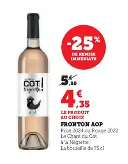 Hyper U Fronton aop offre
