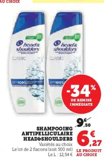 Hyper U HEAD&SHOULDERS Shampooing antipelliculaire offre