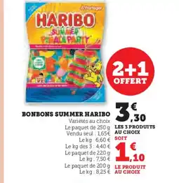 Hyper U HARIBO Bonbons summer offre