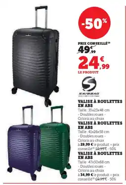 Hyper U Valise à roulettes offre