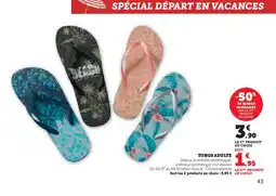 Hyper U Tongs adulte offre
