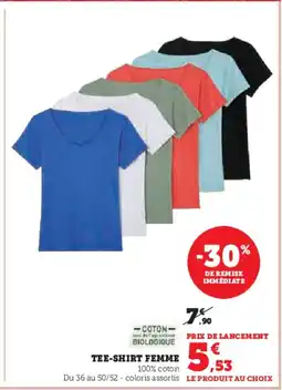 Hyper U Tee-shirt femme offre
