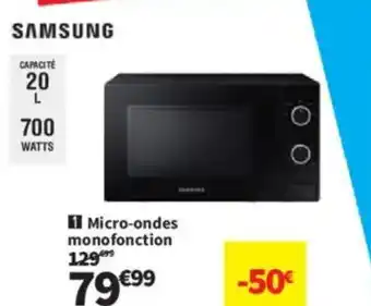 Conforama SAMSUNG Micro-ondes monofonction offre