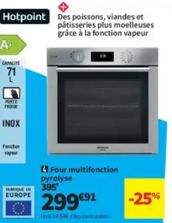 Conforama Four multifonction pyrolyse offre