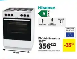 Conforama HISENSE Cuisinière mixte offre