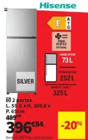 Conforama HISENSE 2 portes offre