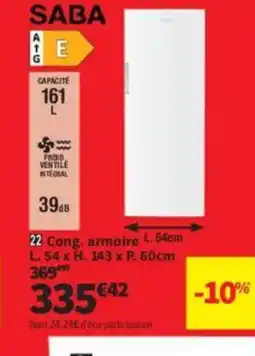 Conforama SABA armoire offre