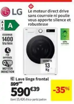 Conforama LG Lave linge frontal offre