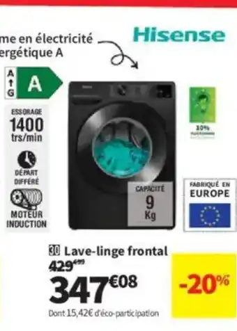 Conforama HISENSE Lave-linge frontal offre