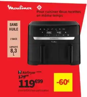 Conforama MOULINEX Airfryer offre