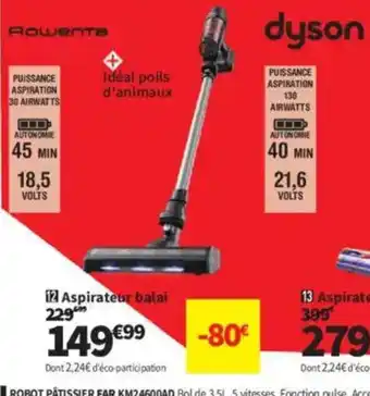 Conforama ROWENTA Aspirateur balai offre